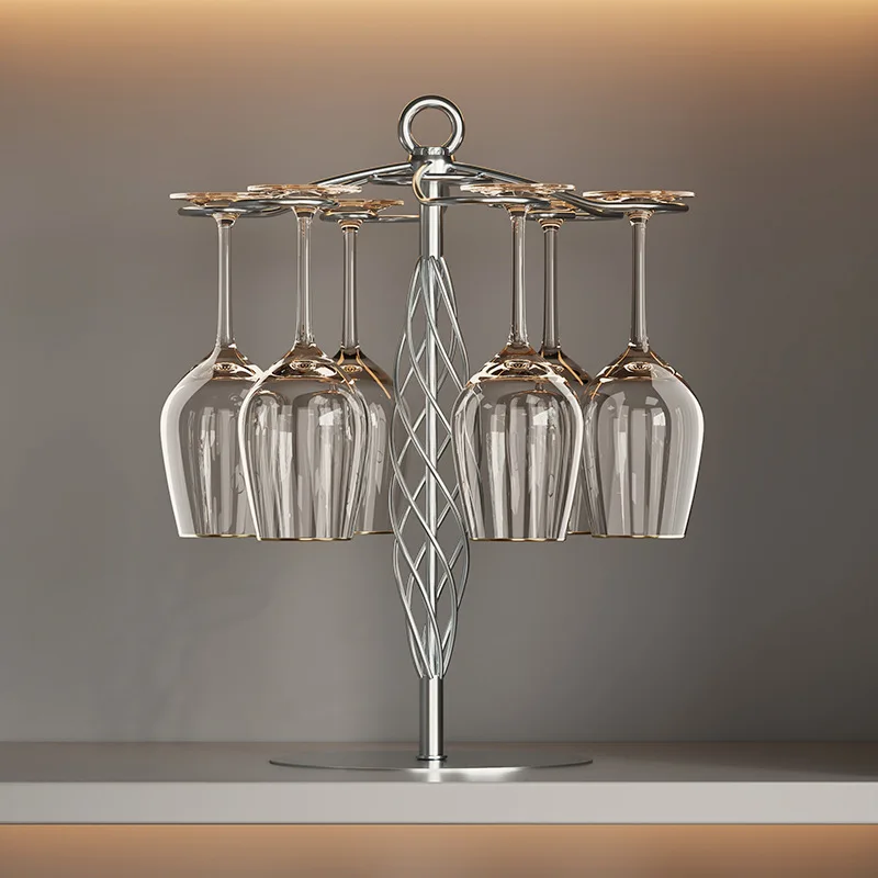 Luxury High-End Red Wine Glass Rack Inverted Stemware Storage Rack Hanging Organizer Display Stand Decoration
Luxury High-End Red Wine Glass Rack Inverted Stemware Storage Rack Hanging Organizer Display Stand Decoration