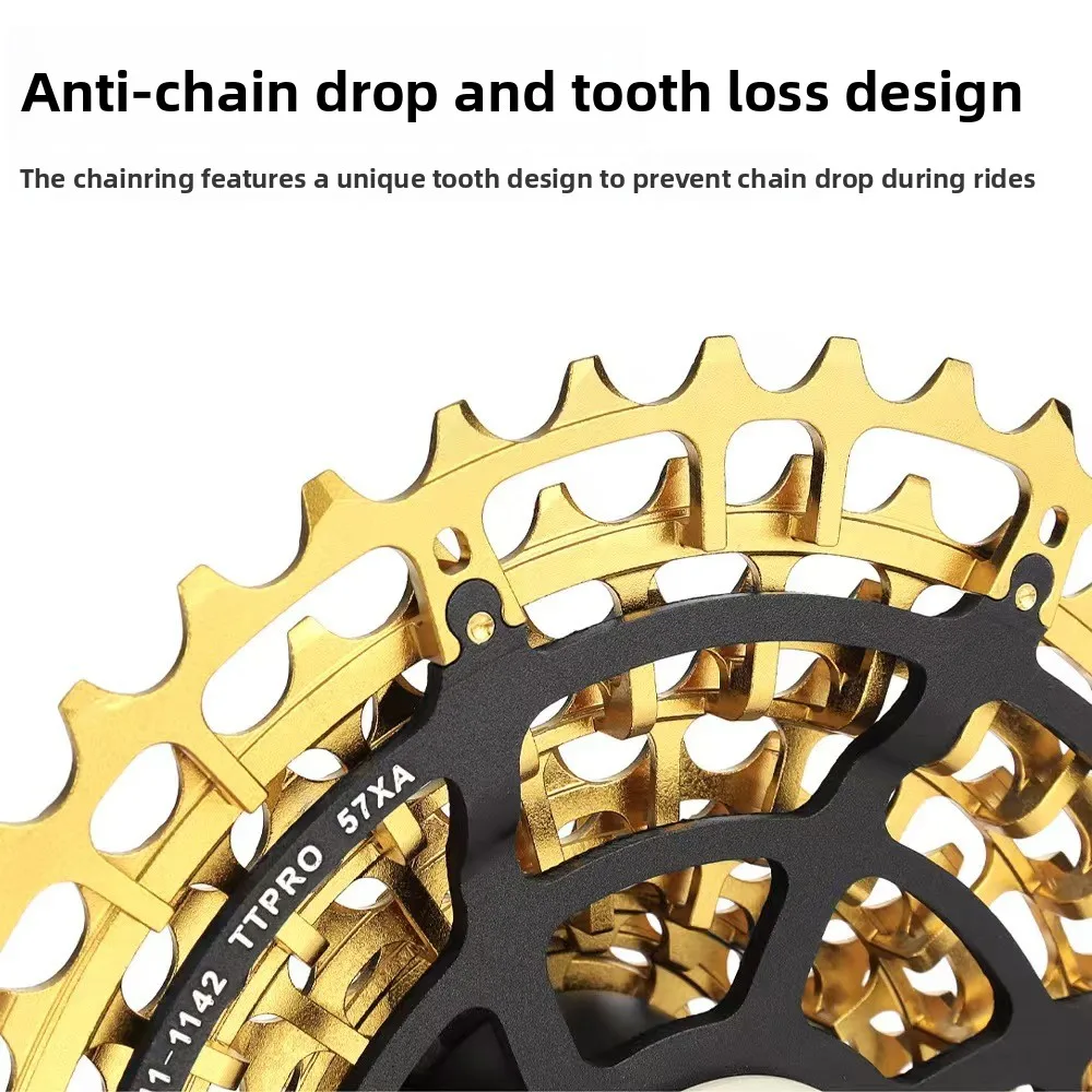 TTPRO Road/Mountain Bike CNC Ultra-thin Integrated 11 Speed Cassette 28T/32T/34T/36T/40T/42T
TTPRO Road/Mountain Bike CNC Ultra-thin Integrated 11 Speed Cassette 28T/32T/34T/36T/40T/42T