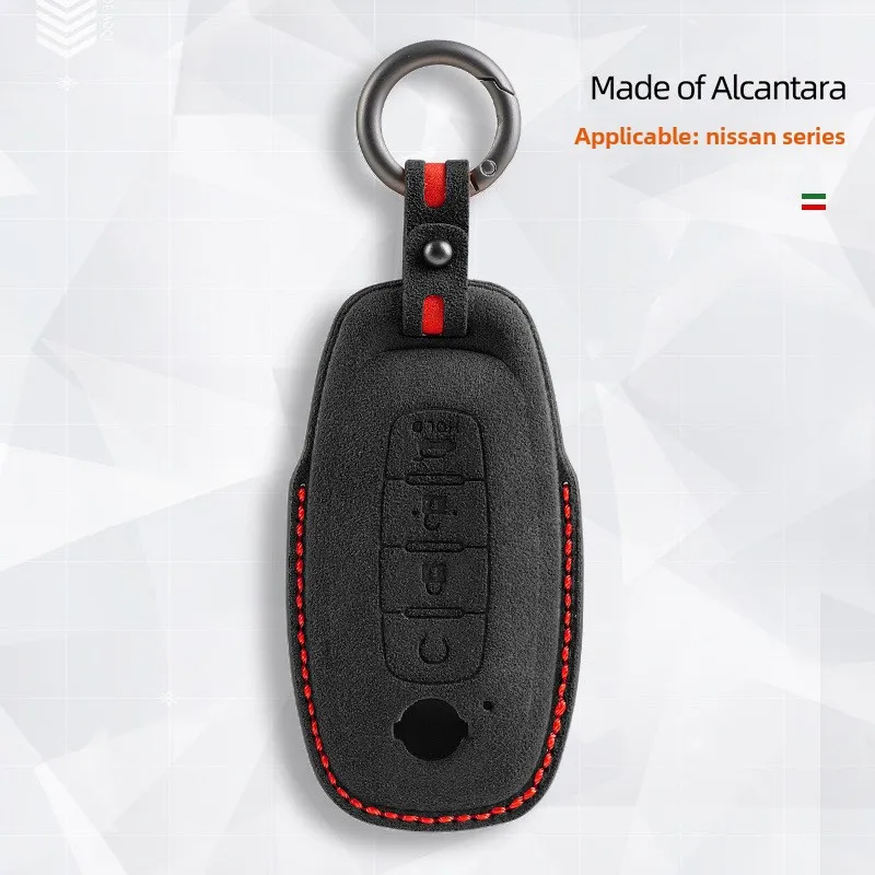 For Nissan NISSAN Qashqai Alcantara Flip Fur Three-dimensional Key Bag, Intelligent Remote Control Key Protective Case
For Nissan NISSAN Qashqai Alcantara Flip Fur Three-dimensional Key Bag, Intelligent Remote Control Key Protective Case