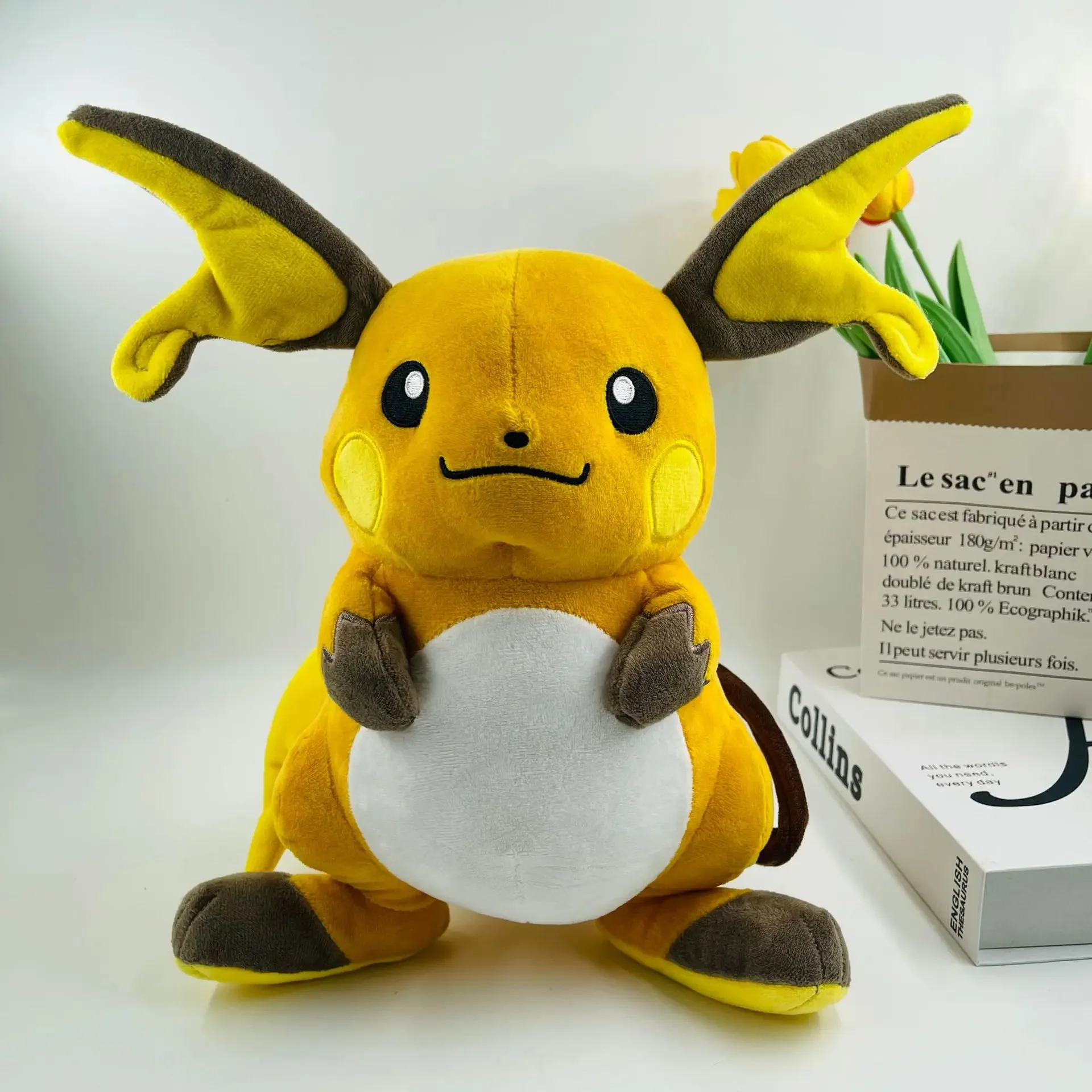 30 см новые плюшевые игрушки Pokemon Pikachu Kawaii Pokemon Raichu, плюшевая игрушка, милая аниме Raichu, мягкая кукла, подарки на день рождения для детей
30 см новые плюшевые игрушки Pokemon Pikachu Kawaii Pokemon Raichu, плюшевая игрушка, милая аниме Raichu, мягкая кукла, подарки на день рождения для детей