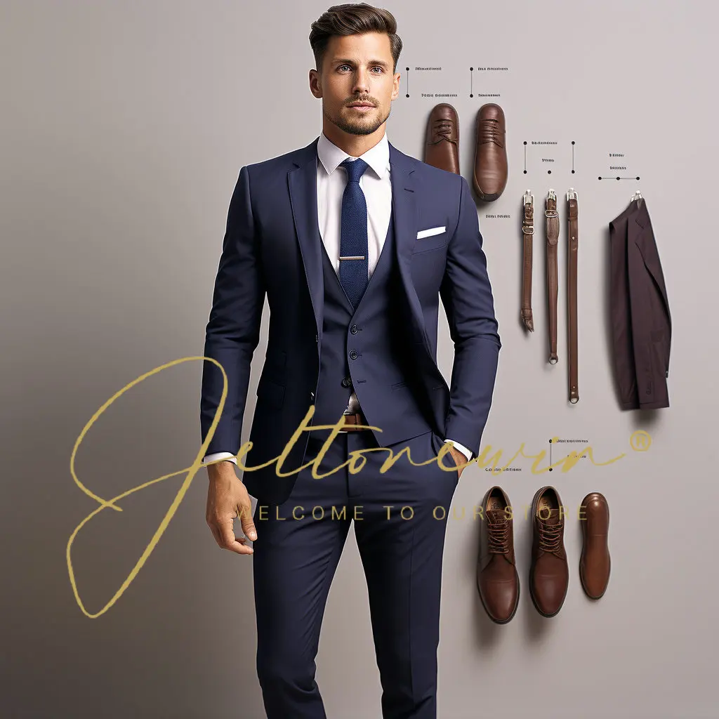 Mens Suit Notch Lapel Prom Set Wedding Groom Tuxedos Blazer Jackets Vest Pants 3 Pieces Party Costume Homme 2024 Suits For Men
Mens Suit Notch Lapel Prom Set Wedding Groom Tuxedos Blazer Jackets Vest Pants 3 Pieces Party Costume Homme 2024 Suits For Men