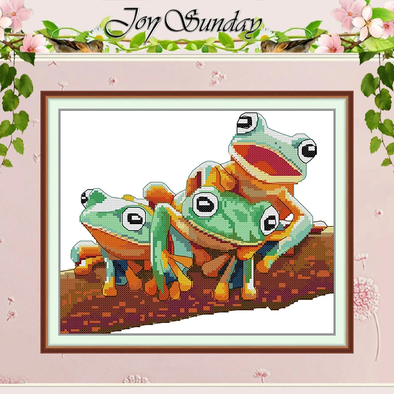 Happy Little Frog Patterns Counted Cross Stitch Set DIY 11CT 14CT 16CT HD Stamped DMC Cross-stitch Kit Embroidery Needlework
Happy Little Frog Patterns Counted Cross Stitch Set DIY 11CT 14CT 16CT HD Stamped DMC Cross-stitch Kit Embroidery Needlework