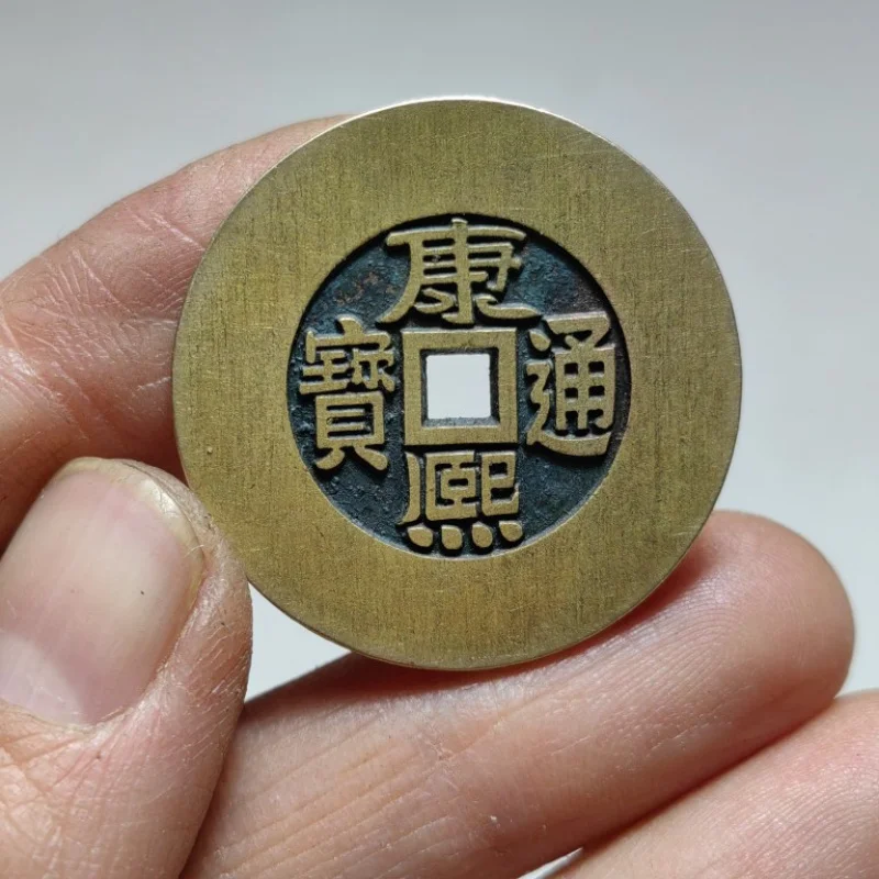 Kangxi Tongbao Large Wide Edge Wide Rim Large Sample Copper Coin Brass Antique Coin Five Emperor Coins
Kangxi Tongbao Large Wide Edge Wide Rim Large Sample Copper Coin Brass Antique Coin Five Emperor Coins