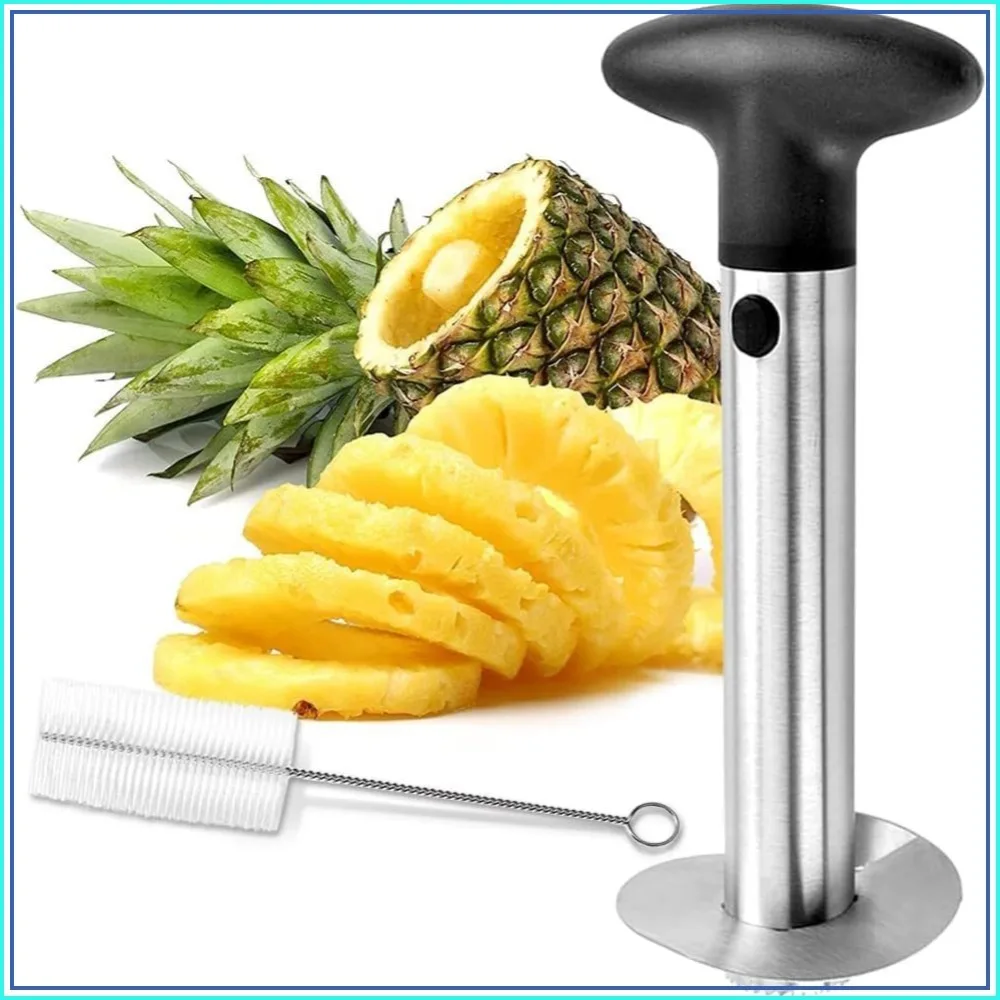 Pineapple Corer and Slicer Tool, Stainless Steel Core Remover, Sharp Blade for Diced Fruit Rings
Pineapple Corer and Slicer Tool, Stainless Steel Core Remover, Sharp Blade for Diced Fruit Rings