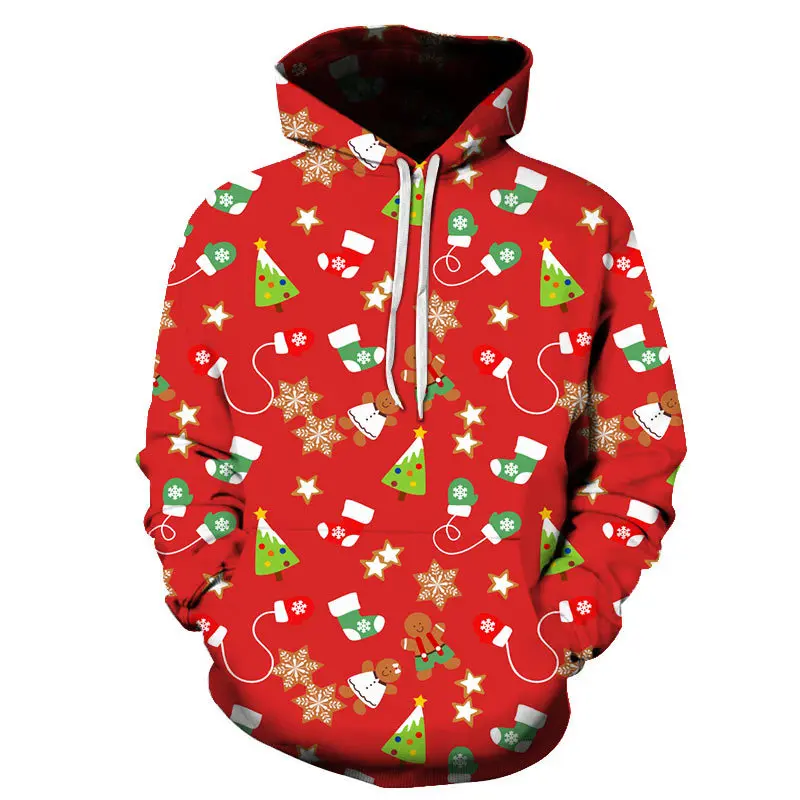 Men's New Personality Large Size Leisure Christmas Hoodies 3D Printed Snowman Gift Box Best Selling Unisex Sweatshirts Red Coats
Men's New Personality Large Size Leisure Christmas Hoodies 3D Printed Snowman Gift Box Best Selling Unisex Sweatshirts Red Coats