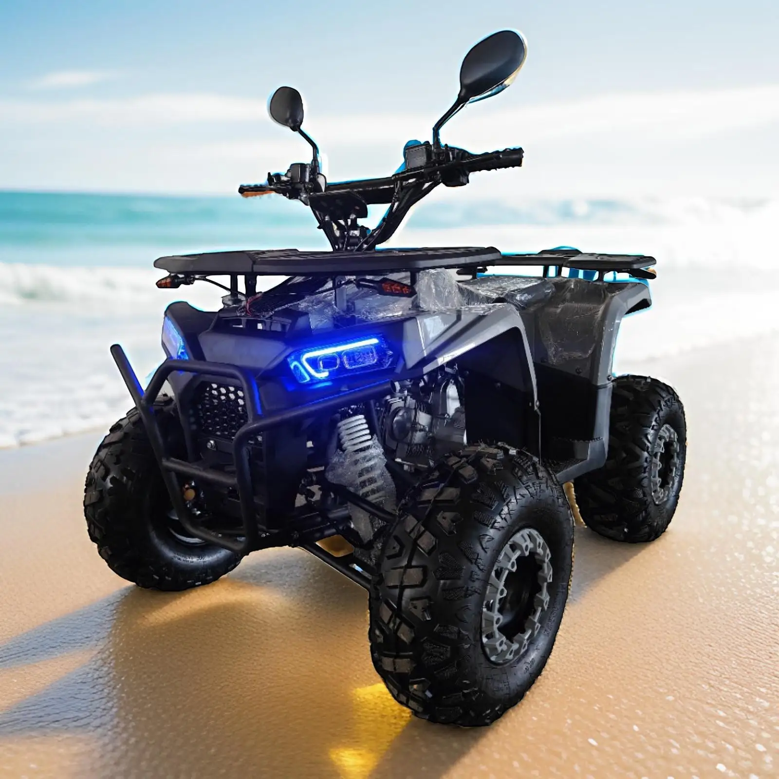 ATV 125cc 4-Wheel Off-Road Vehicle, All-Terrain Quad Bike, Sand Dune Buggy Motorcycle, UTV Utility Task Vehicle
ATV 125cc 4-Wheel Off-Road Vehicle, All-Terrain Quad Bike, Sand Dune Buggy Motorcycle, UTV Utility Task Vehicle