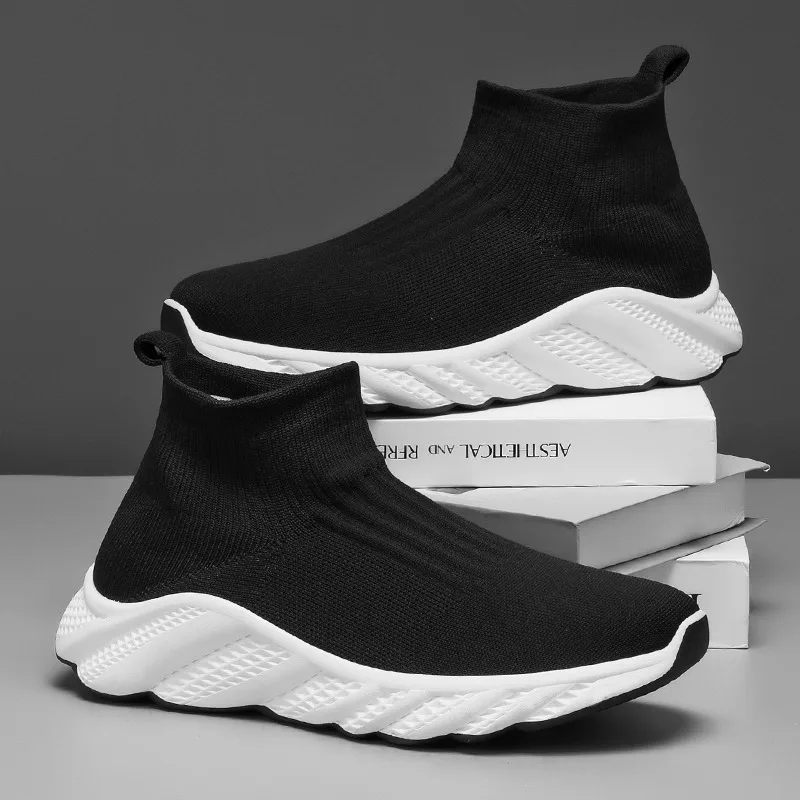 Knitting Socks Sport Shoes Men Breathable High Top Men's Running Shoes Platform Light Sneakers Man Trainers zapatillas de hombre
Knitting Socks Sport Shoes Men Breathable High Top Men's Running Shoes Platform Light Sneakers Man Trainers zapatillas de hombre