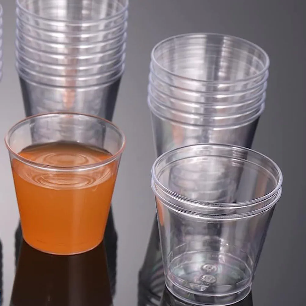 100pcs Thick Aviation Cups 30ml Transparent Plastic Drink Cups for Wedding Party Beverage Water Juice Small Disposable 
100pcs Thick Aviation Cups 30ml Transparent Plastic Drink Cups for Wedding Party Beverage Water Juice Small Disposable