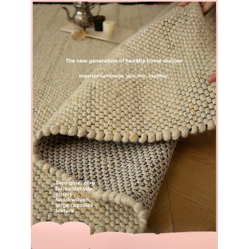 Mo Xi "Zero Glue" Imported Handmade Carpet Living Room Wool/Natural Materials Premium Villa Mansion Minimalist Style
Mo Xi "Zero Glue" Imported Handmade Carpet Living Room Wool/Natural Materials Premium Villa Mansion Minimalist Style
