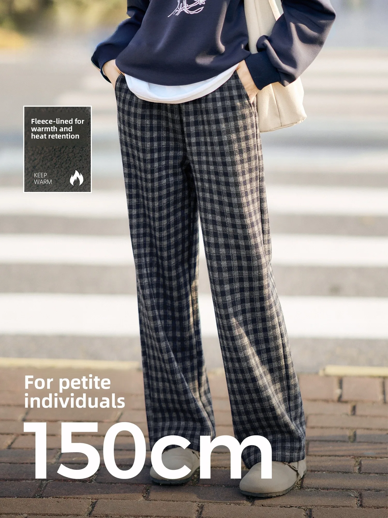 Женские повседневные брюки в клетку на флисовой подкладке, свободного кроя, с завышенной талией, из полиэстера, теплые, зимние, новые, прямые, повседневные брюки
Женские повседневные брюки в клетку на флисовой подкладке, свободного кроя, с завышенной талией, из полиэстера, теплые, зимние, новые, прямые, повседневные брюки