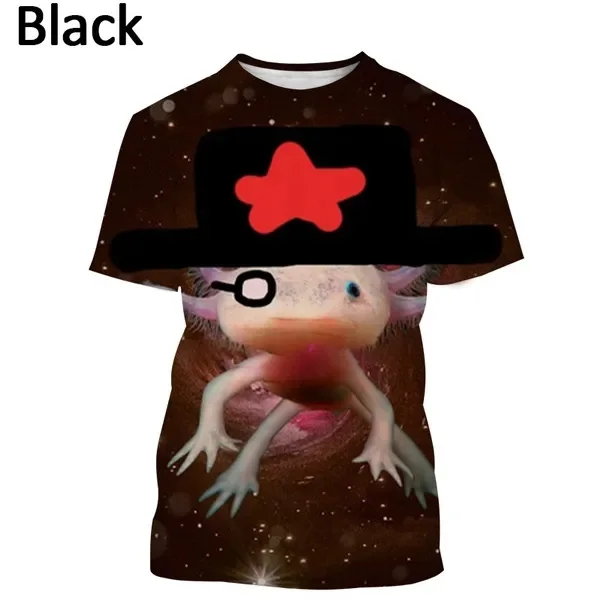Футболка Axolotl с 3D принтом, новая модная повседневная футболка с мультяшным анимационным животным в стиле Харадзюку, уличное искусство для мужчин и женщин, с коротким рукавом
Футболка Axolotl с 3D принтом, новая модная повседневная футболка с мультяшным анимационным животным в стиле Харадзюку, уличное искусство для мужчин и женщин, с коротким рукавом