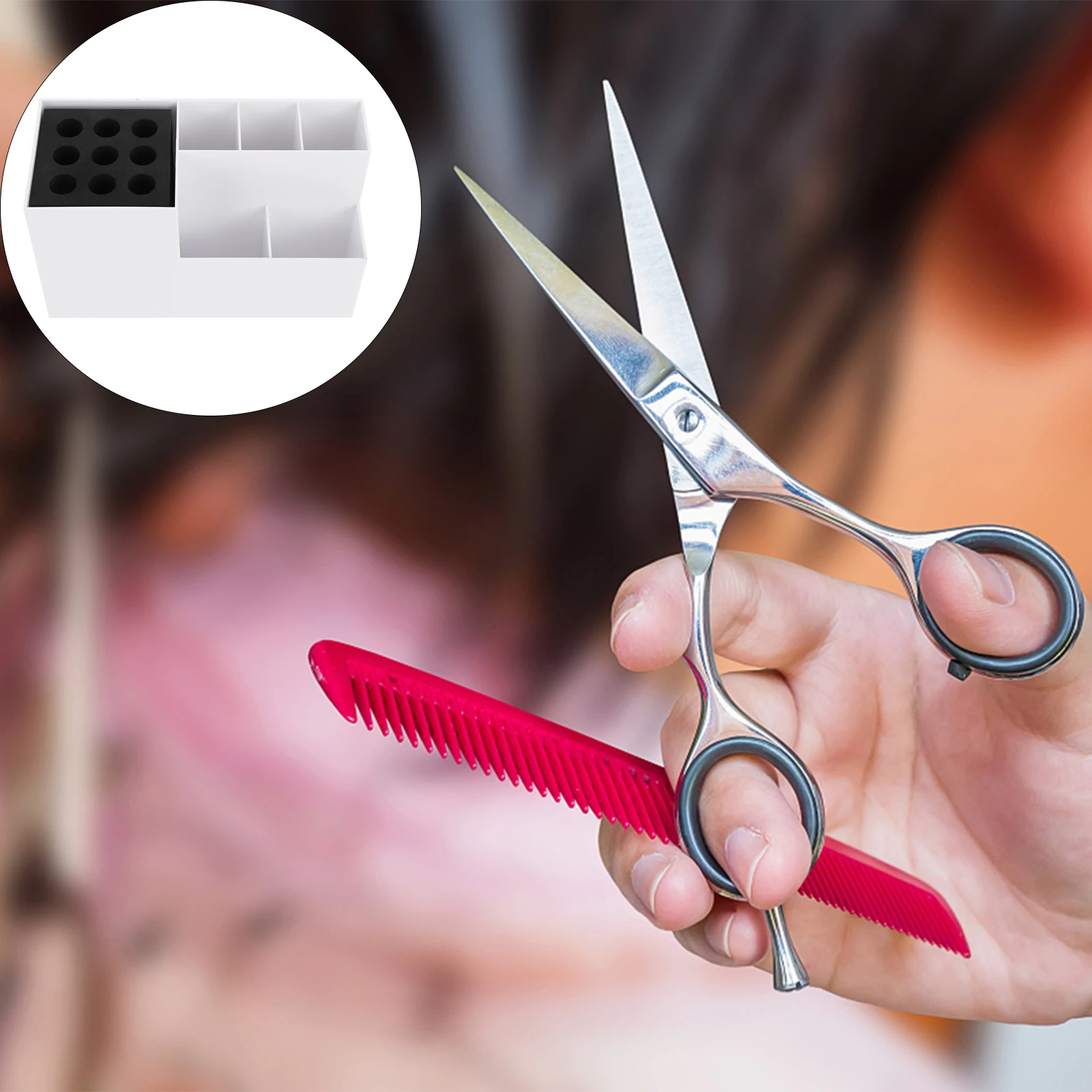 Professional Hairdressing Tool Storage Box Durable Organizer for Scissors Combs Clips Portable Salon Case Scissors Holder
Professional Hairdressing Tool Storage Box Durable Organizer for Scissors Combs Clips Portable Salon Case Scissors Holder