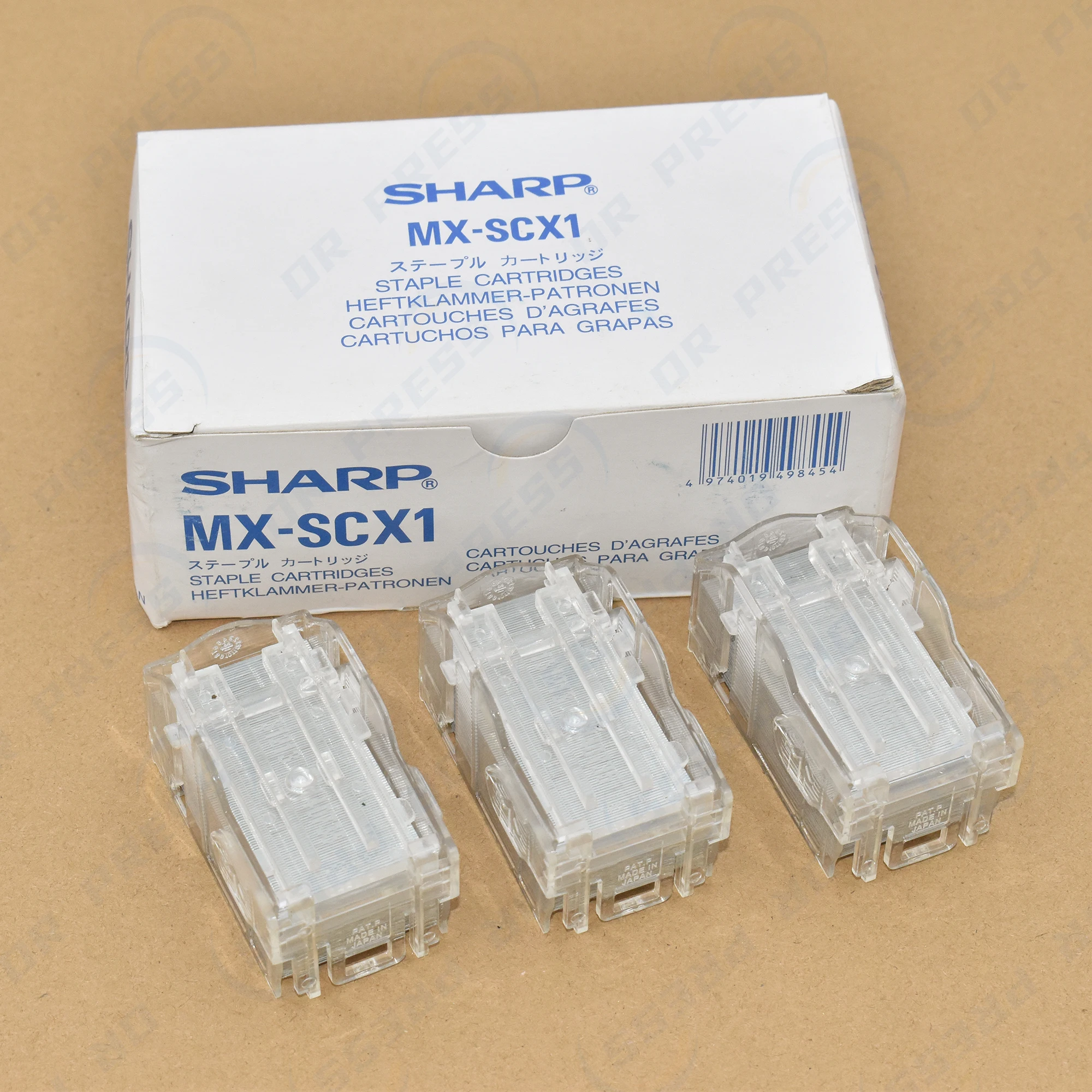 Staple Cartridge MX-SCX1 Box of 3 for Sharp MX 2300 2600 2310 2610 3100 3110 4100
Staple Cartridge MX-SCX1 Box of 3 for Sharp MX 2300 2600 2310 2610 3100 3110 4100