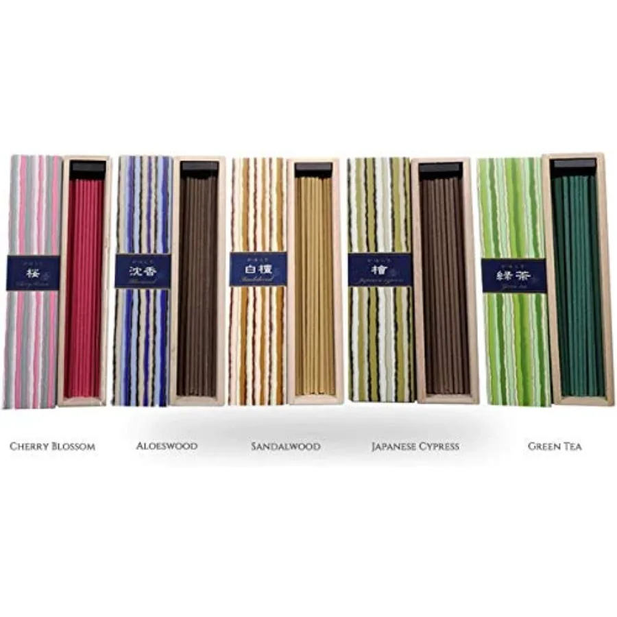 Kayuragi Incense Collection - Japan Classics Bundle 40x5 - Floral and Aromatic Wood Scents for Relaxation Meditation Prayer Rea
Kayuragi Incense Collection - Japan Classics Bundle 40x5 - Floral and Aromatic Wood Scents for Relaxation Meditation Prayer Rea