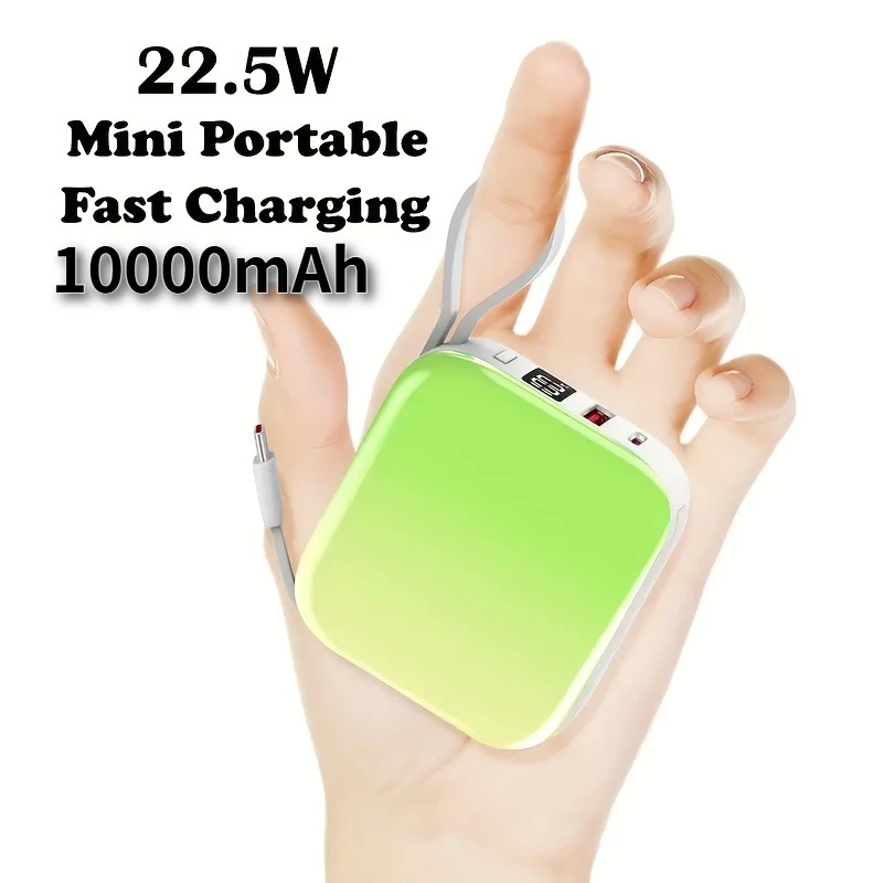 Портативное зарядное устройство Mini Power Bank, зарядное устройство для мобильного телефона с быстрой зарядкой 22,5 Вт и светодиодным дисплеем, для телефонов IPhone 16/15/Android
Портативное зарядное устройство Mini Power Bank, зарядное устройство для мобильного телефона с быстрой зарядкой 22,5 Вт и светодиодным дисплеем, для телефонов IPhone 16/15/Android