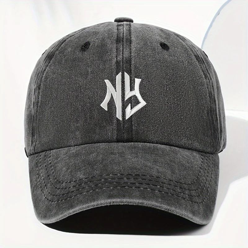New York vintage washed baseball cap sunscreen suitable for men and women all year round fashionable truck driver hat
New York vintage washed baseball cap sunscreen suitable for men and women all year round fashionable truck driver hat