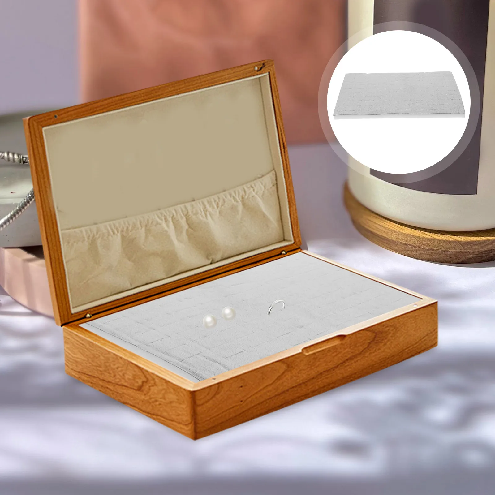 3 Pcs Box Pad Ring Display Tray Earrings Holder Foam Inserts Foam Ring Holder Scratch Resistant Storage Solution
3 Pcs Box Pad Ring Display Tray Earrings Holder Foam Inserts Foam Ring Holder Scratch Resistant Storage Solution
