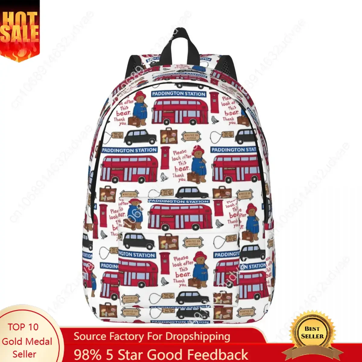 Britain Paddington Brown Bear Fashion Backpack Sports High School Work Cute Movie Cartoon Daypack Men Women Laptop Canvas Bags
Britain Paddington Brown Bear Fashion Backpack Sports High School Work Cute Movie Cartoon Daypack Men Women Laptop Canvas Bags