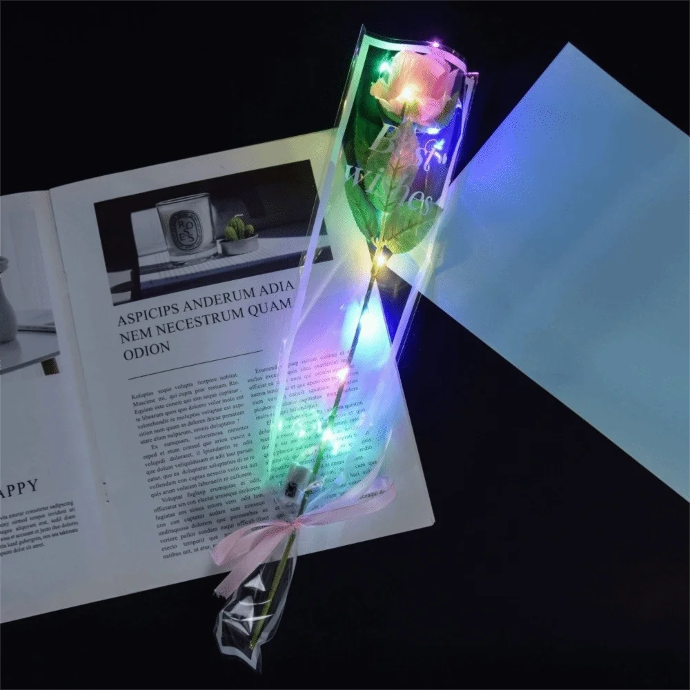 Glowing Artificial Rose Flower LED Lights Colourful Simulated Rose Bouquet Photography Props Festival Gifts Wedding Fake Flower
Glowing Artificial Rose Flower LED Lights Colourful Simulated Rose Bouquet Photography Props Festival Gifts Wedding Fake Flower
