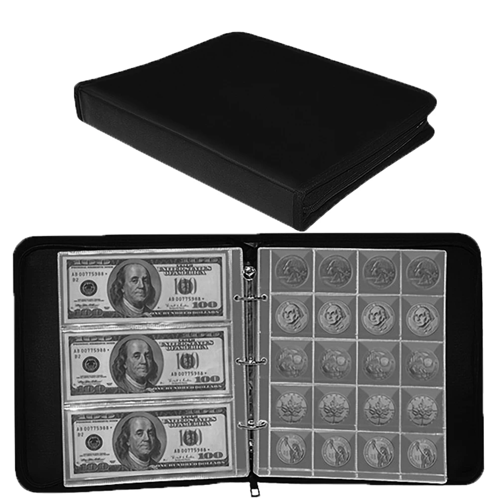 For Currency Collection Supplies Fireproof Coin Collection Bookends Money Clip 360 Pocket Coin Organiser Currency Sleeve Album
For Currency Collection Supplies Fireproof Coin Collection Bookends Money Clip 360 Pocket Coin Organiser Currency Sleeve Album