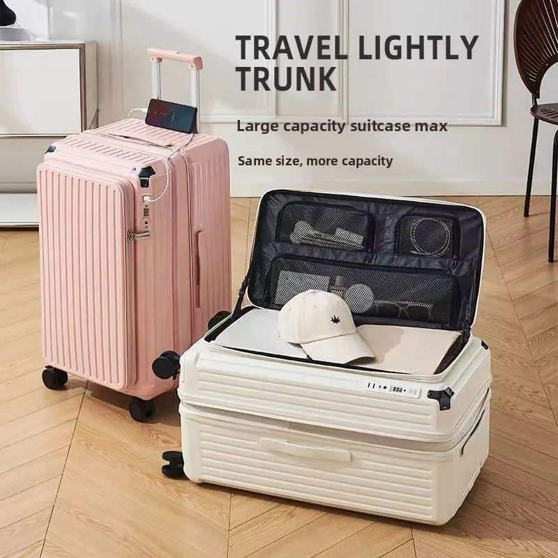 Expandable 20-Inch Women's Suitcase Front Opening Lage Large Capaci Carry-On Bag with Password Lo Casual Travel Sle
Expandable 20-Inch Women's Suitcase Front Opening Lage Large Capaci Carry-On Bag with Password Lo Casual Travel Sle