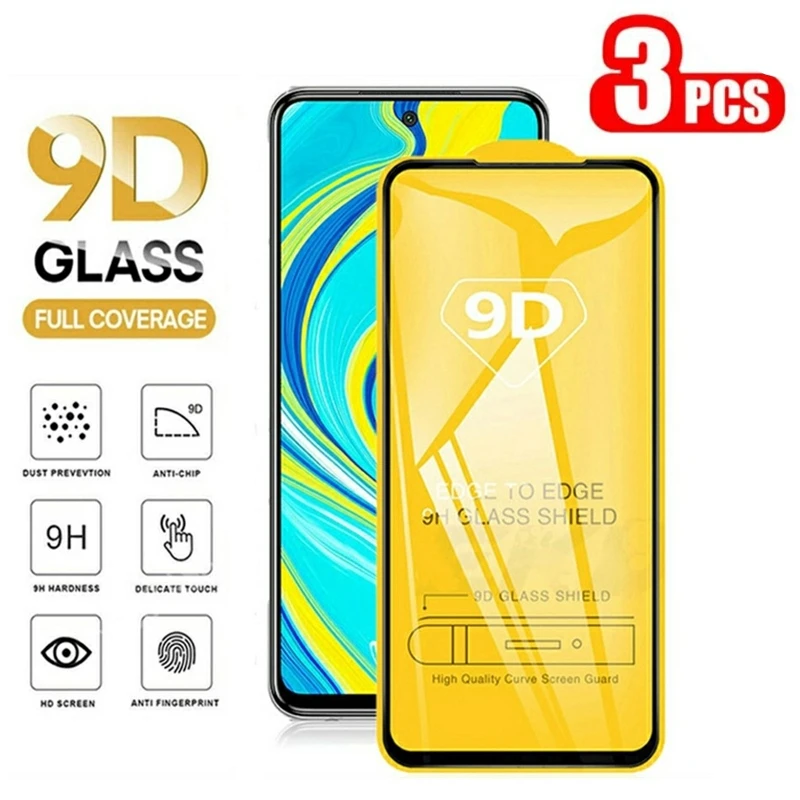 9D 3PCS Full Cover Tempered Glass On For Redmi Note 10 9 S 8 T 7 A 6 Pro Max 4G Screen Protector For POCO M3 X3 Pro Screen Glass
9D 3PCS Full Cover Tempered Glass On For Redmi Note 10 9 S 8 T 7 A 6 Pro Max 4G Screen Protector For POCO M3 X3 Pro Screen Glass