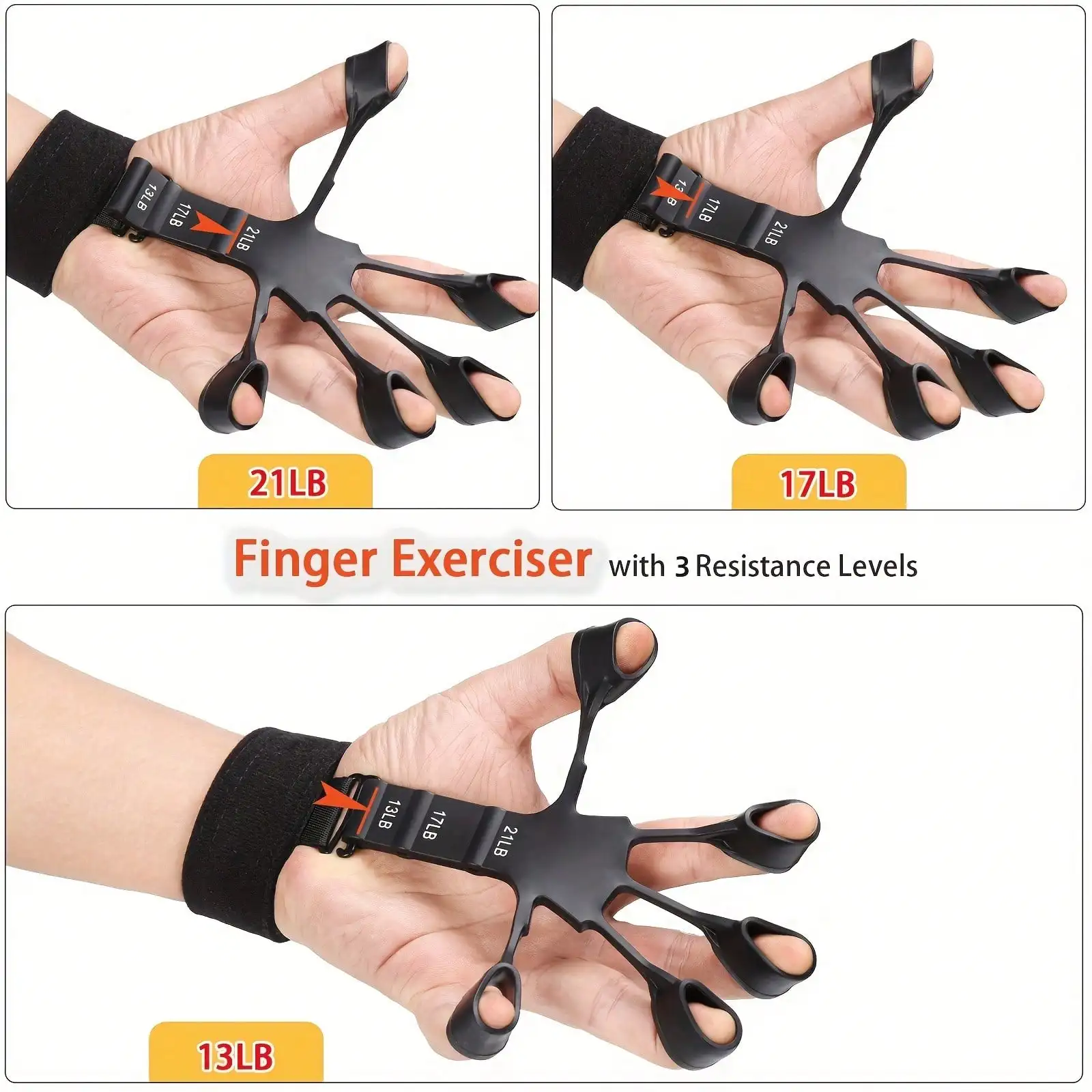 5pcs Strength Trainer Kit With Finger Exerciser, Hand Grip Strengthener, Hand Extension Exerciser, Grip Ball And Forearm Workout Ring For Muscle Building
5pcs Strength Trainer Kit With Finger Exerciser, Hand Grip Strengthener, Hand Extension Exerciser, Grip Ball And Forearm Workout Ring For Muscle Building