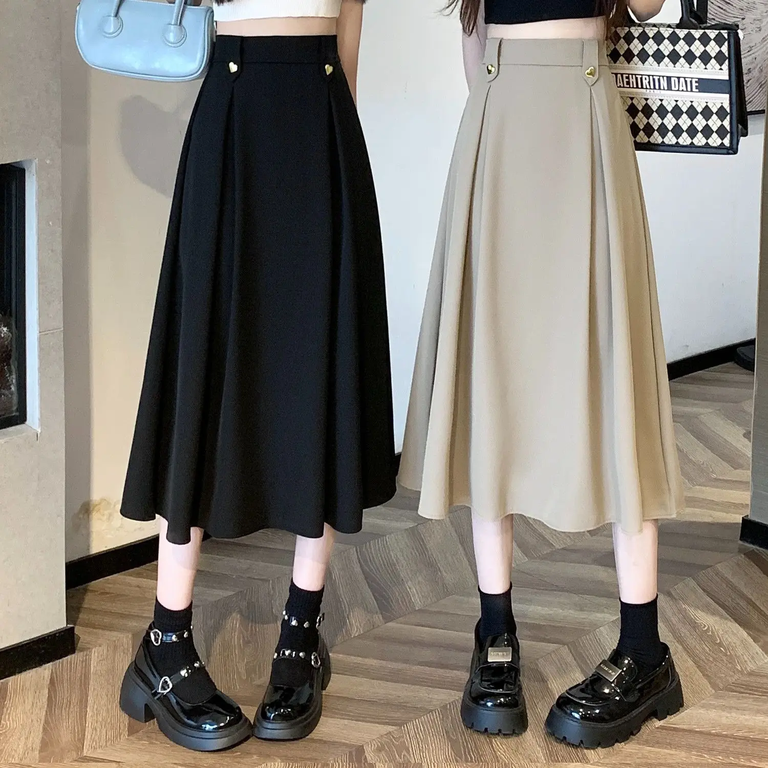Women 2023 Spring Summer Fashion High Waist Pleated Skirts Female Solid Color Loose Skirts Ladies Long Casual Skirts Q621
Women 2023 Spring Summer Fashion High Waist Pleated Skirts Female Solid Color Loose Skirts Ladies Long Casual Skirts Q621