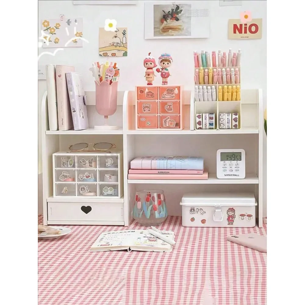 White Desktop Organizer Rack For Bedroom, Living Room, Office, Makeup Vanity, Desk, Dorm Holds Pens, Markers, Tapes, Figurines,
White Desktop Organizer Rack For Bedroom, Living Room, Office, Makeup Vanity, Desk, Dorm Holds Pens, Markers, Tapes, Figurines,