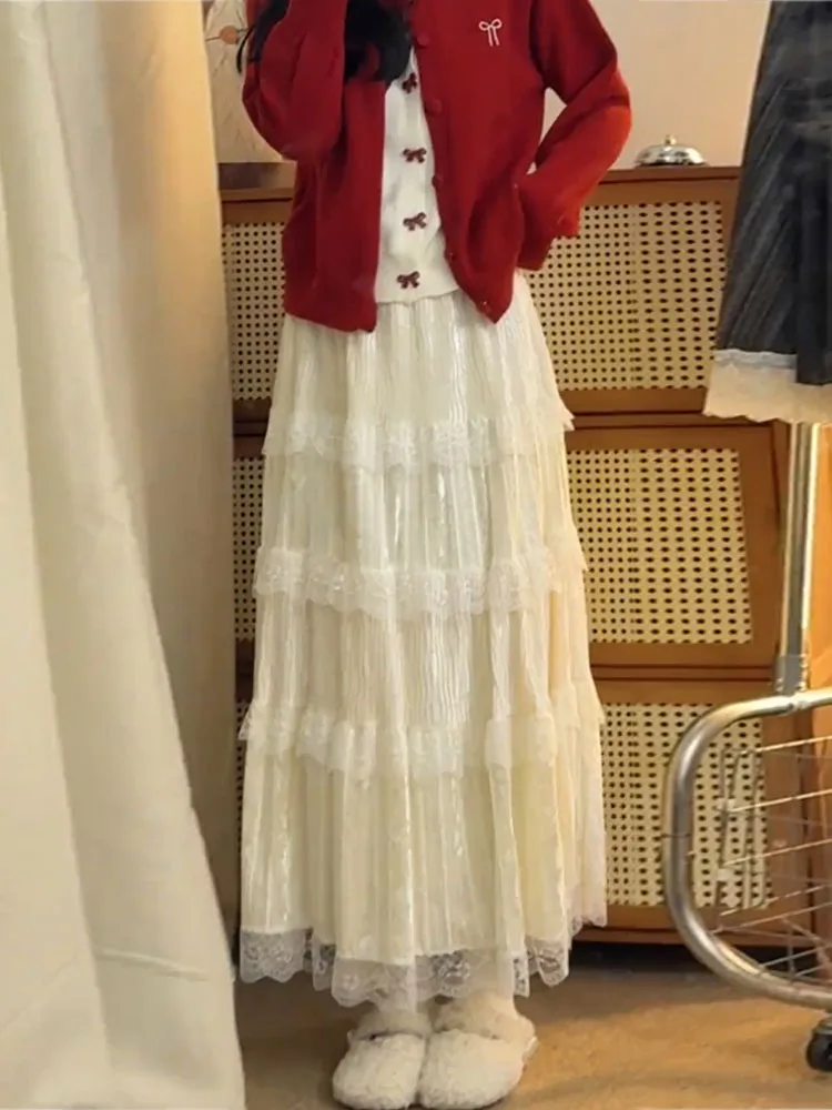 Новая женская юбка с высокой талией, эластичной кружевной отделкой и тяжелой вышивкой, бежевая, весенняя, в корейском стиле, для повседневной носки
Новая женская юбка с высокой талией, эластичной кружевной отделкой и тяжелой вышивкой, бежевая, весенняя, в корейском стиле, для повседневной носки