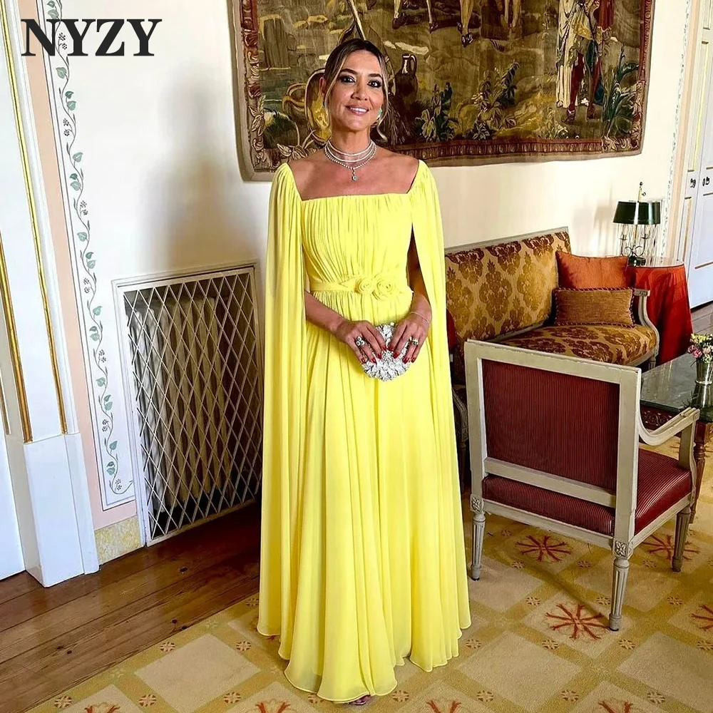 NYZY E460 Customized Chiffon Cloak Women Elegant Yellow Evening Dresses 2025 Party Prom Formal Gowns
NYZY E460 Customized Chiffon Cloak Women Elegant Yellow Evening Dresses 2025 Party Prom Formal Gowns