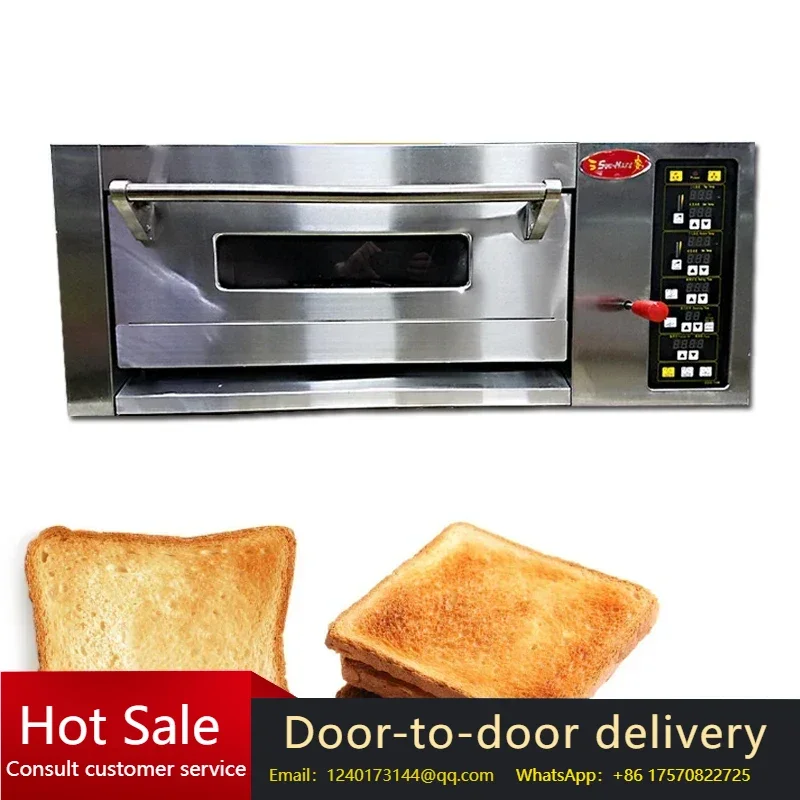 ommercial Single-Layer Oven with Pizza Oven Stone, Electric Stainless Steel Roasted Cake, Chicken, and Bread Oven (220V)
ommercial Single-Layer Oven with Pizza Oven Stone, Electric Stainless Steel Roasted Cake, Chicken, and Bread Oven (220V)