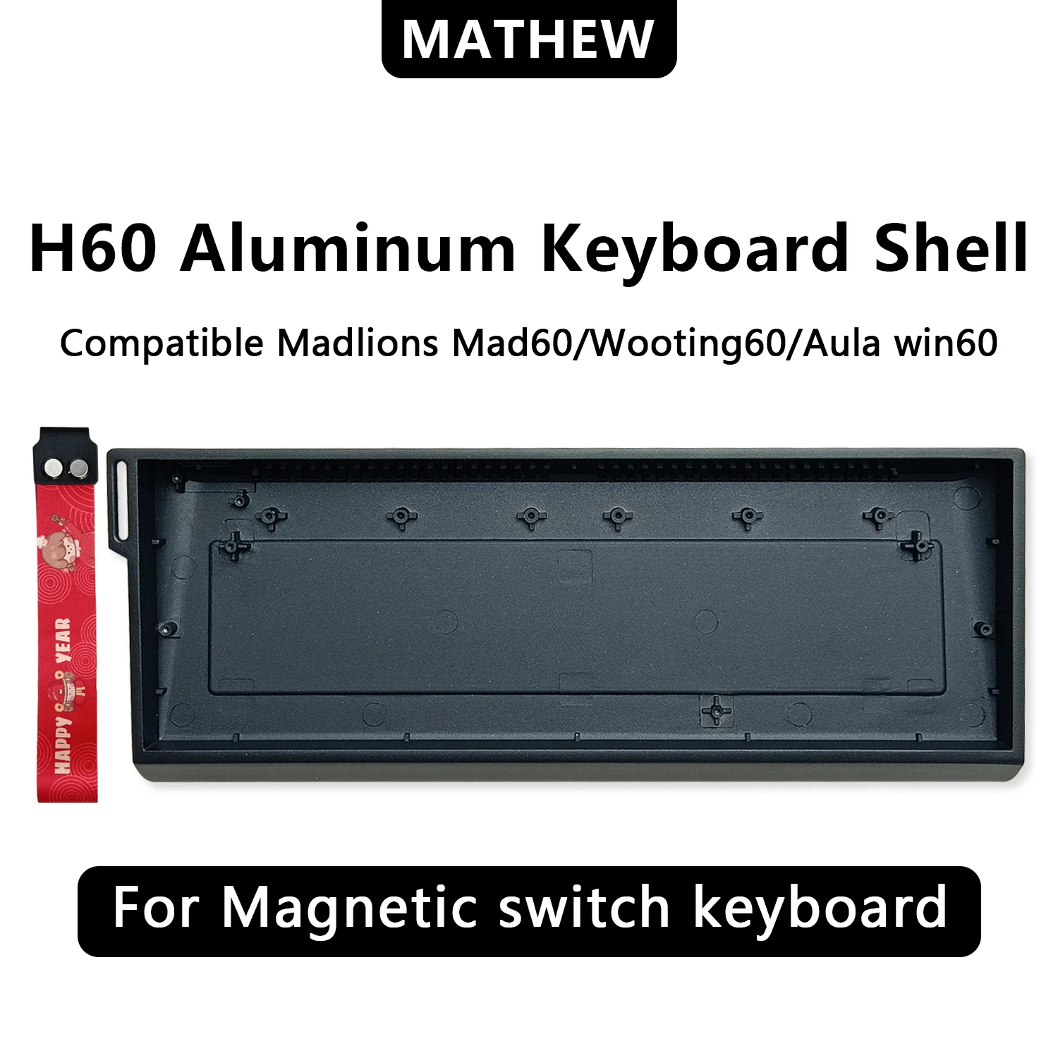 Корпус механической клавиатуры H60, совместимый с алюминиевым чехлом Wooting 60HE MAD60 WIN60
Корпус механической клавиатуры H60, совместимый с алюминиевым чехлом Wooting 60HE MAD60 WIN60