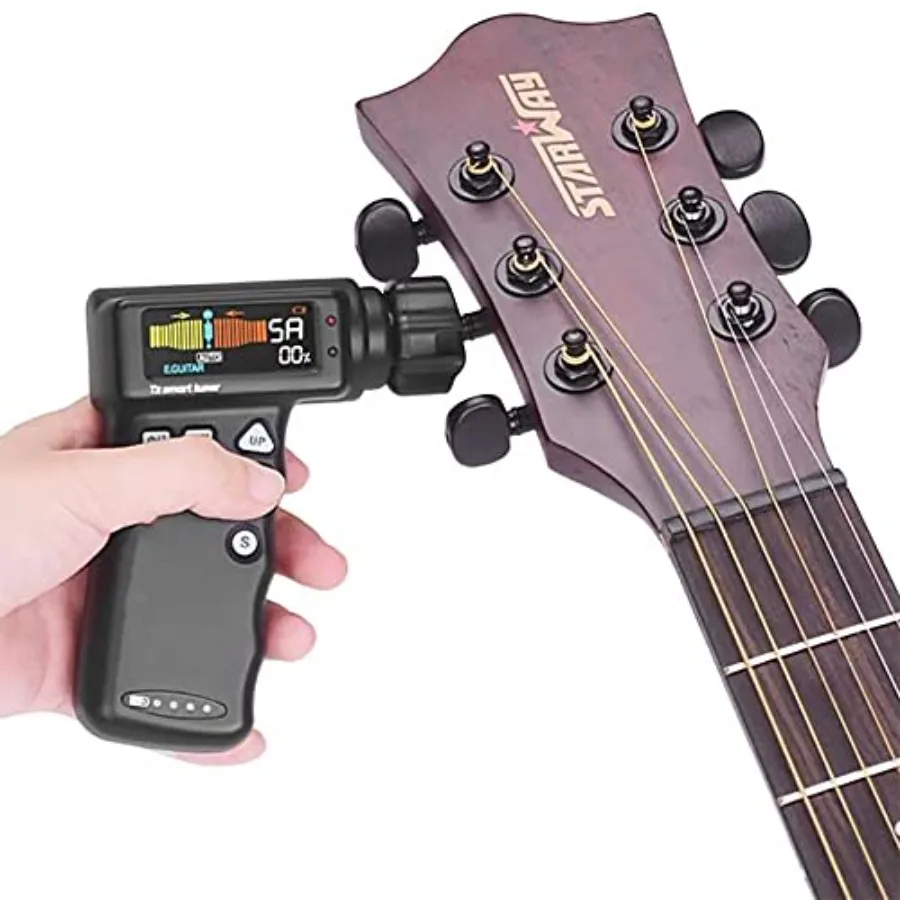 T2 Smart Guitar Tuner Automatic Peg String Winder 2-in-1 for Guitars/Ukulele/Banjo/Mandolin, ABS plastic, black, precise tuning
T2 Smart Guitar Tuner Automatic Peg String Winder 2-in-1 for Guitars/Ukulele/Banjo/Mandolin, ABS plastic, black, precise tuning