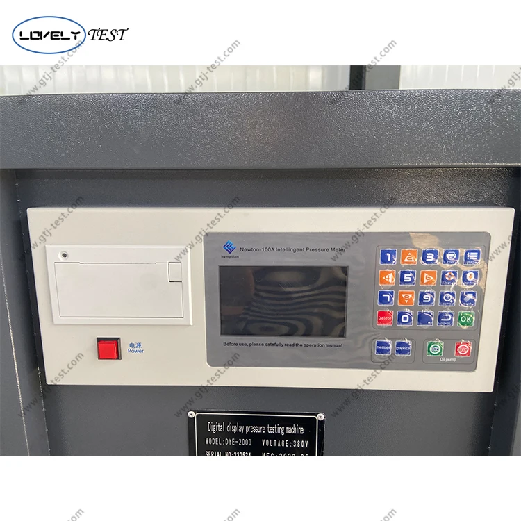 OEM DYE-2000 Smart Compression Testing Machine Concrete Uniaxial Pressure Testing Machine
OEM DYE-2000 Smart Compression Testing Machine Concrete Uniaxial Pressure Testing Machine
