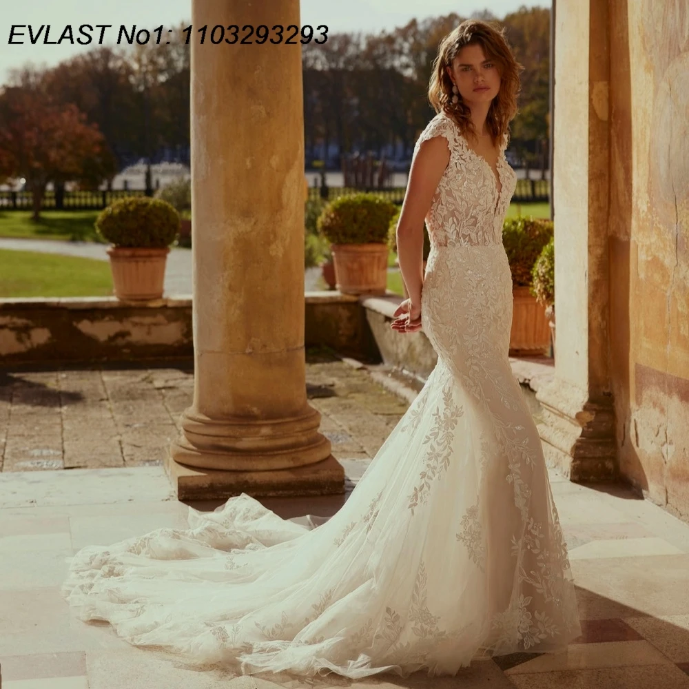 EVLAST Customized Elegant 2025 Lace Sweetheart Wedding Dress Sexy Wedding Bride Gowns Backless Applique Vestidos De Novia TMD69
EVLAST Customized Elegant 2025 Lace Sweetheart Wedding Dress Sexy Wedding Bride Gowns Backless Applique Vestidos De Novia TMD69