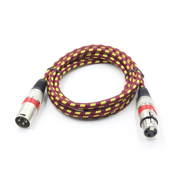 High-quality XLR Microphone Cable XLR to XLR Male To Female Mixer Amplifier Audio Line Professional Customization
High-quality XLR Microphone Cable XLR to XLR Male To Female Mixer Amplifier Audio Line Professional Customization