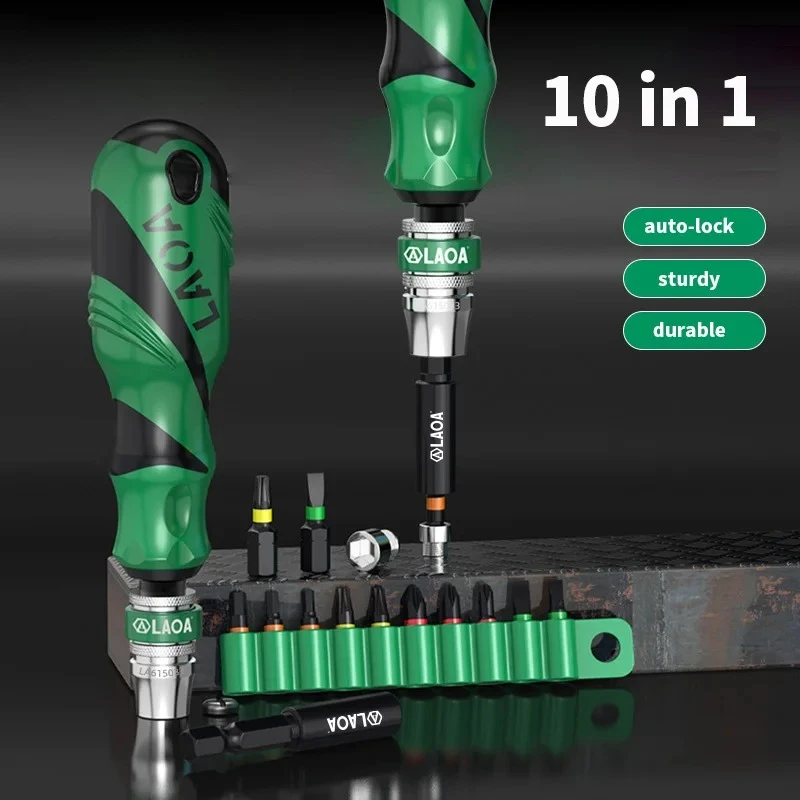 10 in 1 Screwdriver Set Quick Release Rod Magnetic Screwdriver Quick Release Rod Magnetic Turnscrew Large Handle Anti Slip
10 in 1 Screwdriver Set Quick Release Rod Magnetic Screwdriver Quick Release Rod Magnetic Turnscrew Large Handle Anti Slip