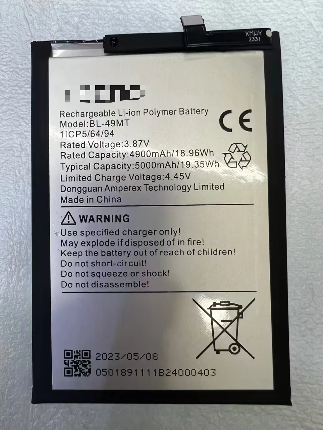 Новый оригинальный аккумулятор для TECNO infinix BL-49MT BL-49JT BL-58BX
Новый оригинальный аккумулятор для TECNO infinix BL-49MT BL-49JT BL-58BX