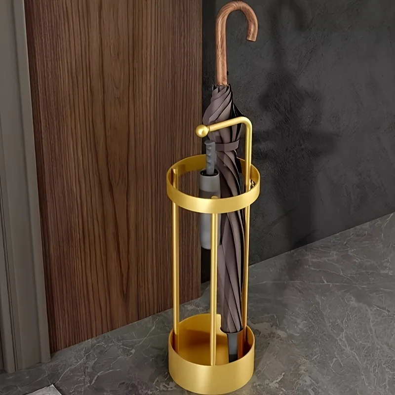 Round Umbrella Stand – Entryway Umbrella Bucket with Drain Tray, Multi-Functional Holder for Canes, Crutches, Shoehorns
Round Umbrella Stand – Entryway Umbrella Bucket with Drain Tray, Multi-Functional Holder for Canes, Crutches, Shoehorns