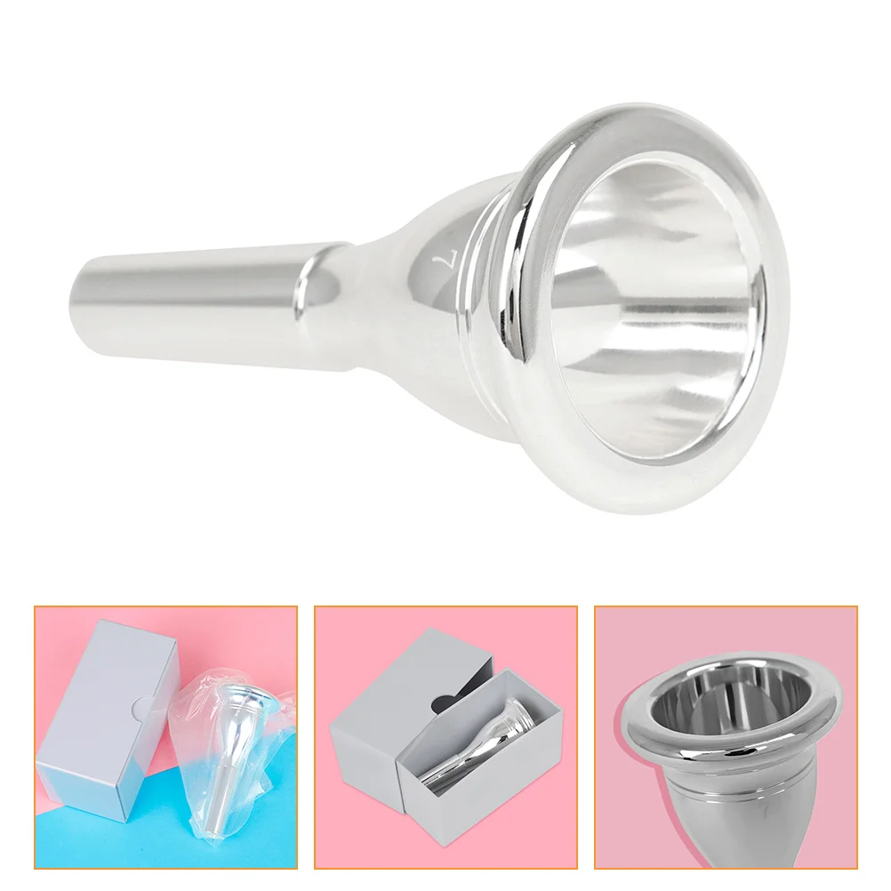 Tuba Mouthpiece 13.3mm Silver CNC Electroplating Brass Instrument Accessory Durable Smooth Surface Strong Sound Practice
Tuba Mouthpiece 13.3mm Silver CNC Electroplating Brass Instrument Accessory Durable Smooth Surface Strong Sound Practice