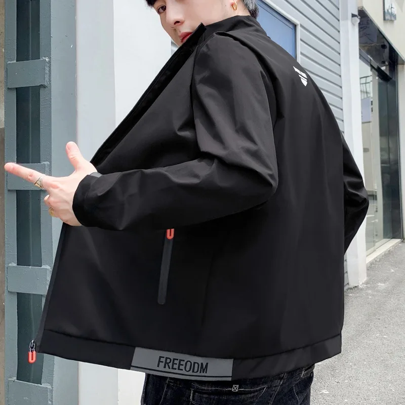 New Sle Men's Baseball Jaet Thin Stand Collar Autumn Faionable Cotton Long Sve Printed Leisure Fit Youth Trendy Coat
New Sle Men's Baseball Jaet Thin Stand Collar Autumn Faionable Cotton Long Sve Printed Leisure Fit Youth Trendy Coat