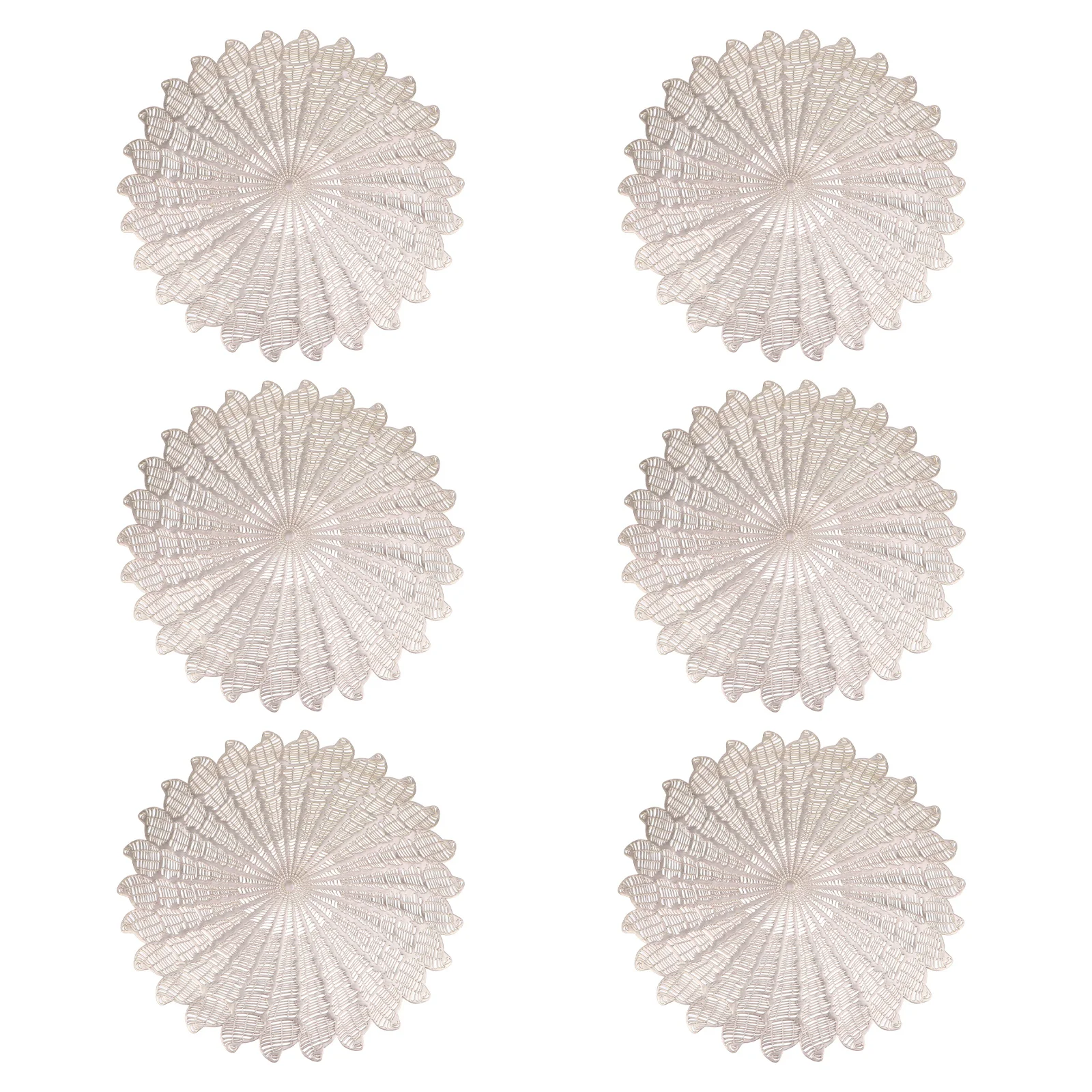 6pcs Placemat Heat Insulation Stain Resistant Anti-skid Hollow Table Mats Washable Place Mat Home Dining 
6pcs Placemat Heat Insulation Stain Resistant Anti-skid Hollow Table Mats Washable Place Mat Home Dining