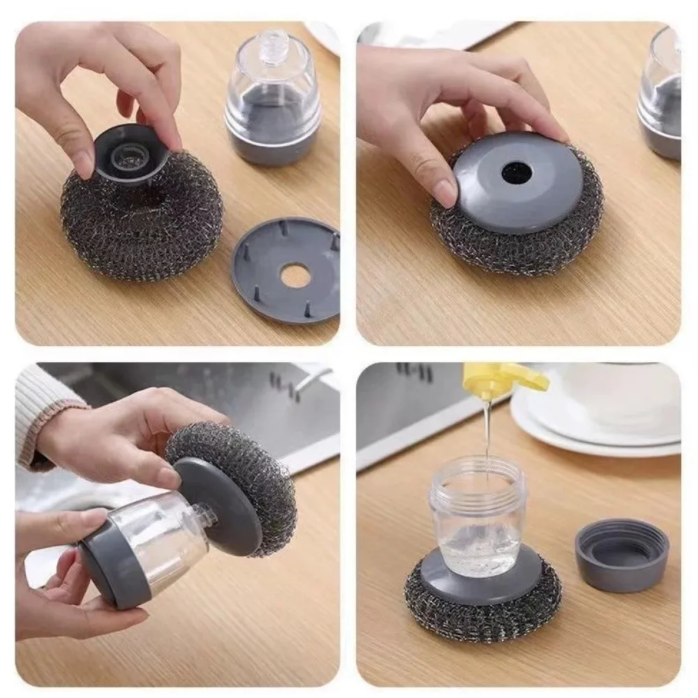 Portable Cleaning Brush Press Type Replaceable Head Dishwashing Brush Easy to Use Durable Pot Brush
Portable Cleaning Brush Press Type Replaceable Head Dishwashing Brush Easy to Use Durable Pot Brush