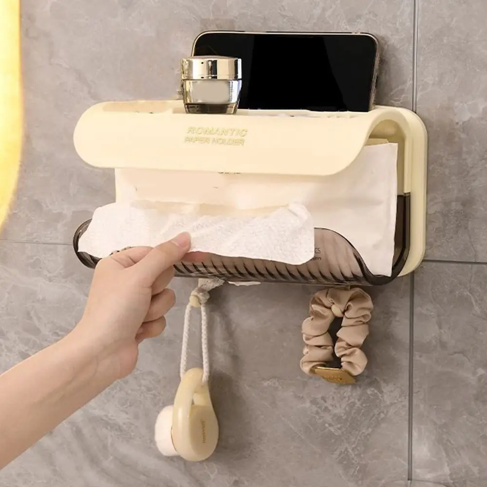 Plastic Toilet Paper Storage Rack Wall Mounted Punch-free Toilet Paper Holder Space Saving Large Capacity Tissue Box for Home
Plastic Toilet Paper Storage Rack Wall Mounted Punch-free Toilet Paper Holder Space Saving Large Capacity Tissue Box for Home