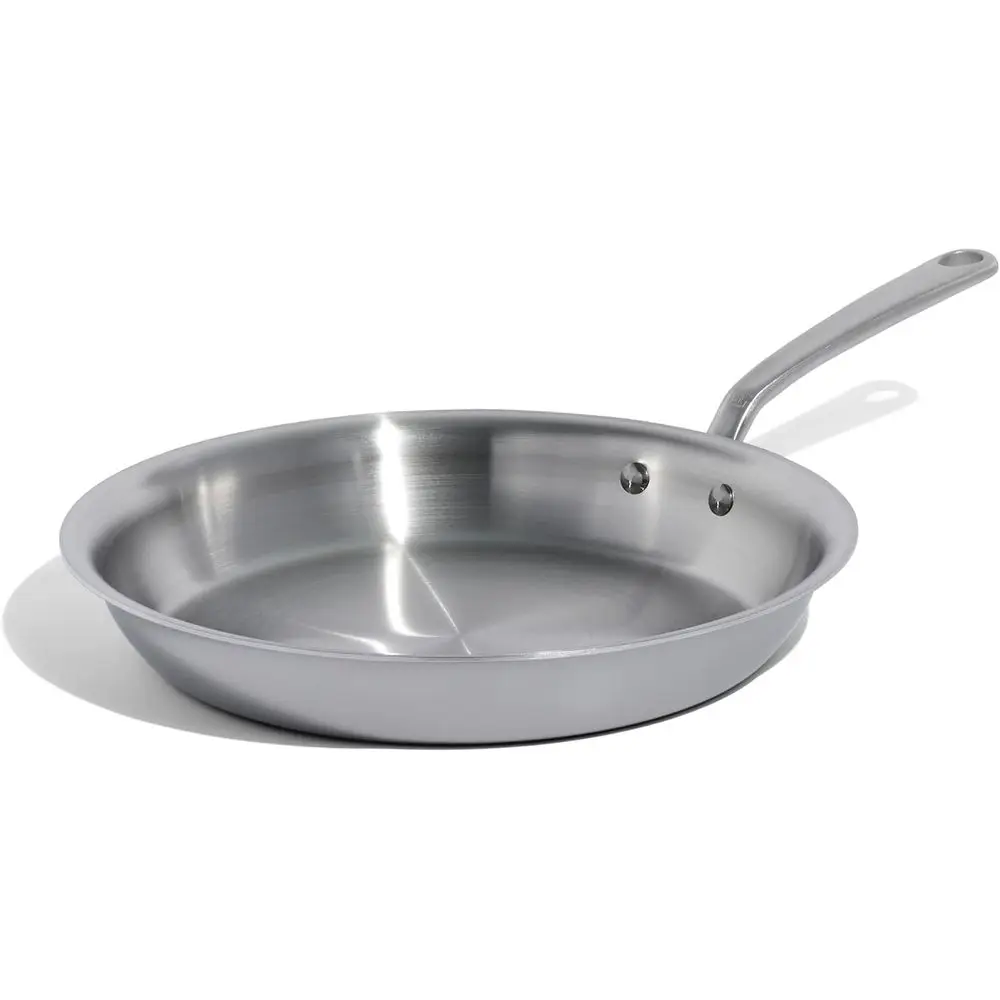 12 Italian-Made 5-Ply Stainless Steel Frying Pan - Pro Chef Quality - Induction Ready
12 Italian-Made 5-Ply Stainless Steel Frying Pan - Pro Chef Quality - Induction Ready