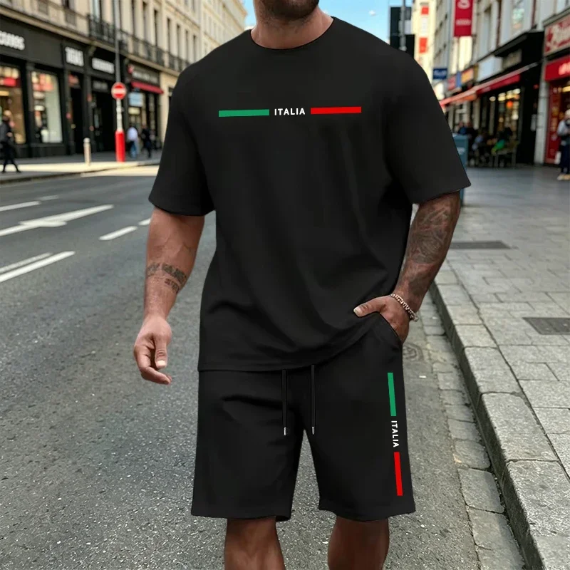 Mens T-Shirt Sets Print Casual O Neck Tees Tracksuit Outdoor Sports Jogging ManClothes Summer Street Single Short Sleeves Shorts
Mens T-Shirt Sets Print Casual O Neck Tees Tracksuit Outdoor Sports Jogging ManClothes Summer Street Single Short Sleeves Shorts