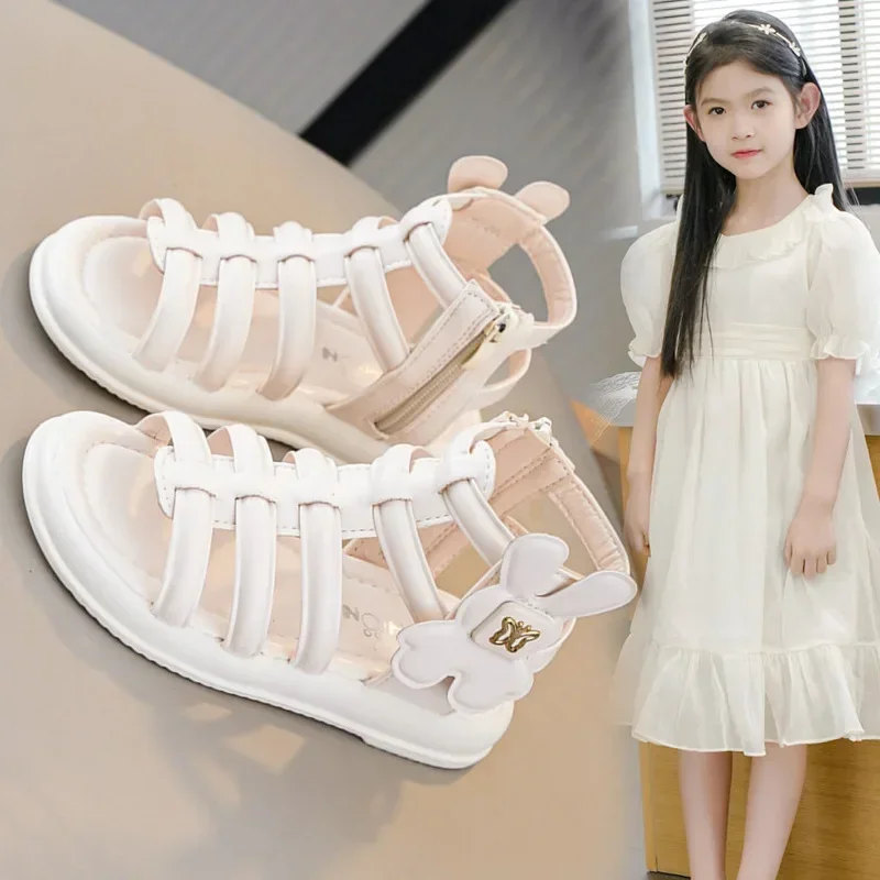 Girls Beach Shoes Gladiator Sweet Ins Trendy 2025 Summer New Kids Sandals Non-slip Girls Roman Shoes Princess Style Side Zipper
Girls Beach Shoes Gladiator Sweet Ins Trendy 2025 Summer New Kids Sandals Non-slip Girls Roman Shoes Princess Style Side Zipper