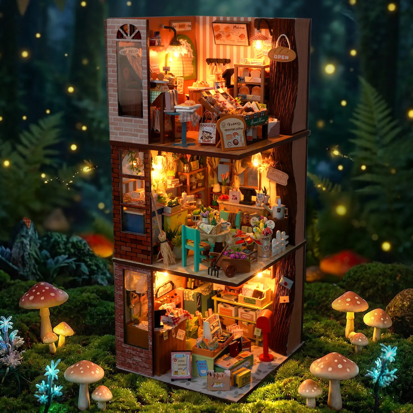 DIY Wooden The Fairy Tale Town in the Forest Miniature Model Kits With Furniture Lights Dollhouse for Friends Birthday Gifts
DIY Wooden The Fairy Tale Town in the Forest Miniature Model Kits With Furniture Lights Dollhouse for Friends Birthday Gifts