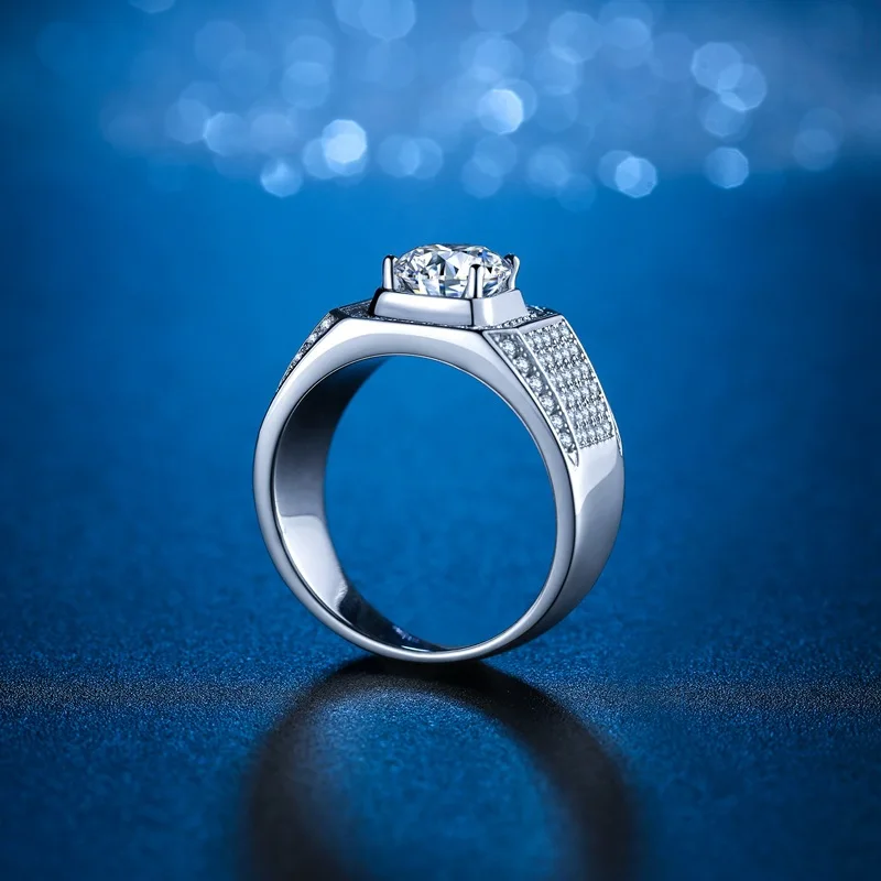 Cynlo Jewelry PT950 Platinum Starry Sky Ring Men's 2Ct Moissanite - High-purity durable, galaxy meaning, gift carries eternal bl
Cynlo Jewelry PT950 Platinum Starry Sky Ring Men's 2Ct Moissanite - High-purity durable, galaxy meaning, gift carries eternal bl